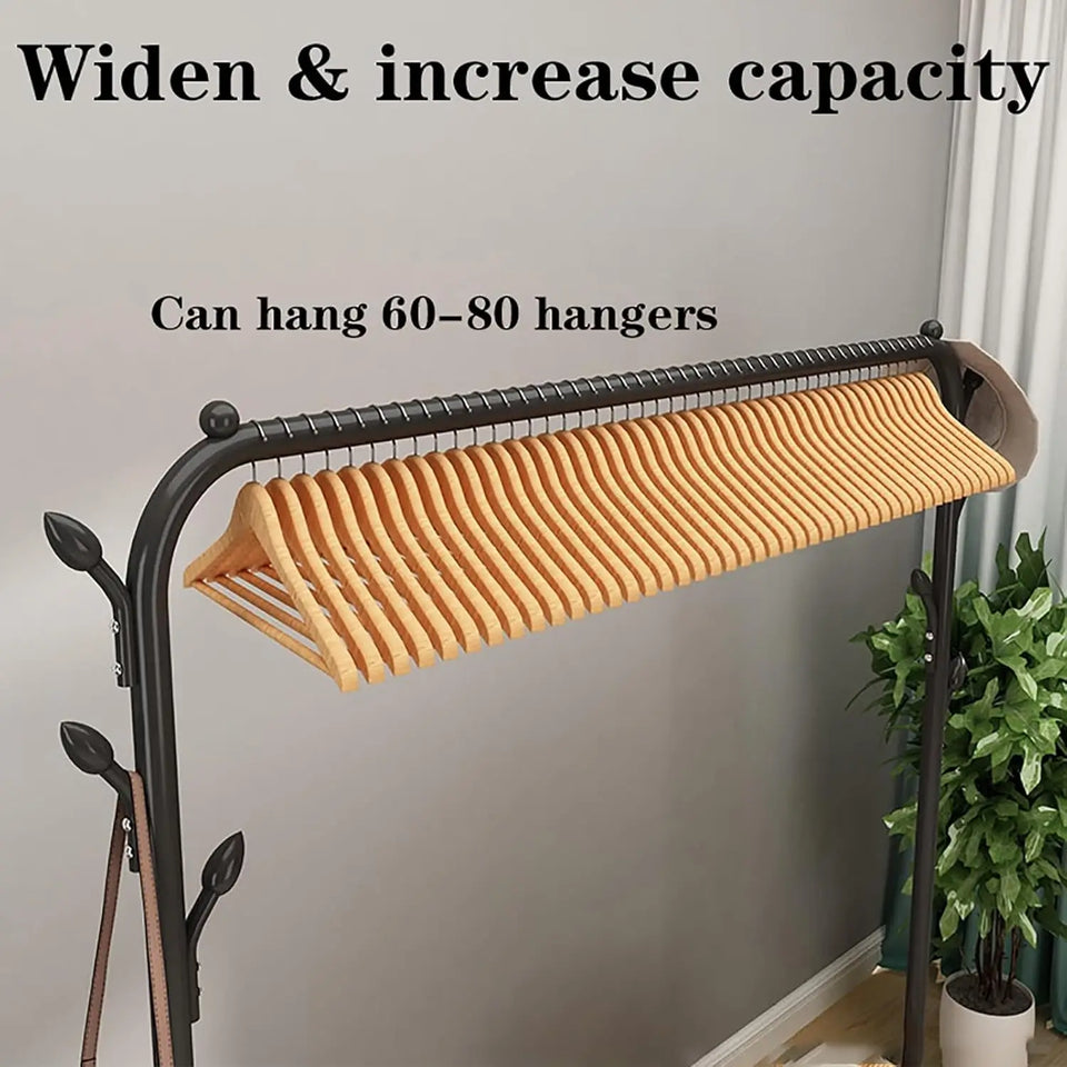 Hashmart Metal Clothing Rack Double Pole