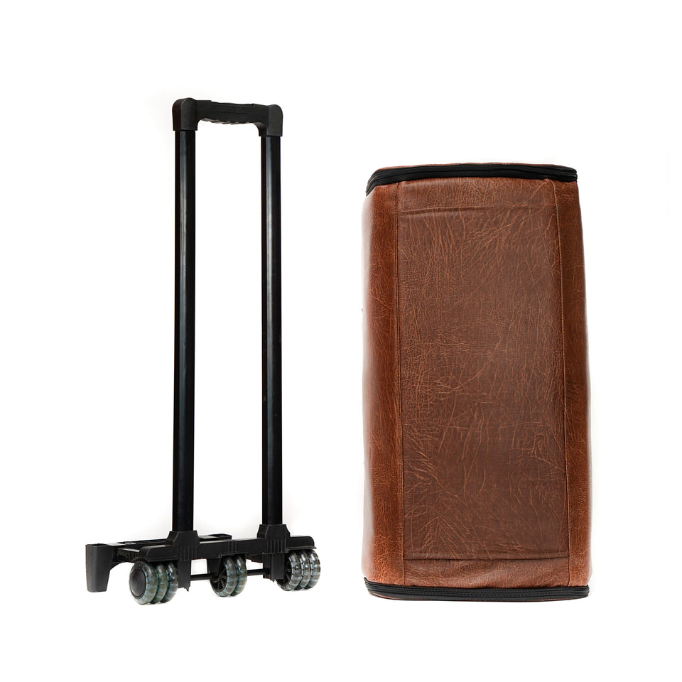 Leather Garment Duffle + Free Crossbody Bag
