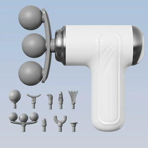 Multi functional home mini 3-head fascia gun for relaxing muscles neck membrane gun electric impact fitness equipment massager