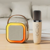 Wireless Mic & Portable Bluetooth speaker with Led Light