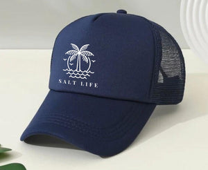 Salt blue net cap