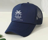 Salt blue net cap