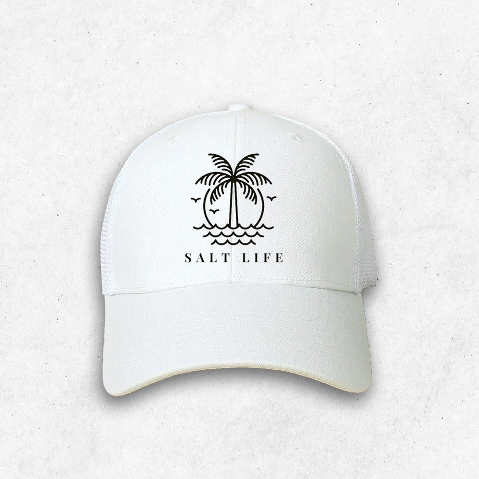 Salt White net cap
