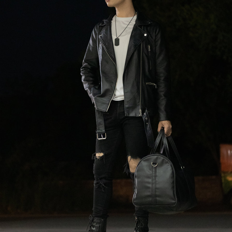 Premium Leather Duffle Bag +  🚨 Free Crossbody Bag 🔥