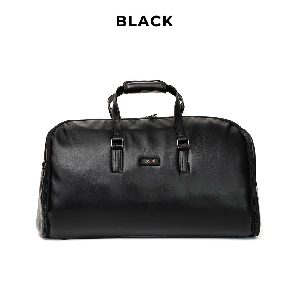 Leather Garment Duffle + Free Crossbody Bag