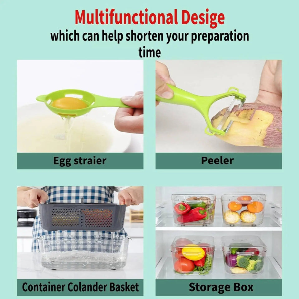 22-in-1 Vegetable Cutter with Container