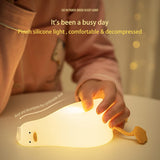 Night Light Cute Duck Silicone Lamp