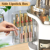 Large Capacity Makeup Organizer with Transparent Lid - Vanity Storage Box
