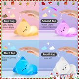 Night Light Cute Cat Silicone Lamp