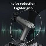 Double Head Massage Gun Rechargeable Handheld Muscle Massager