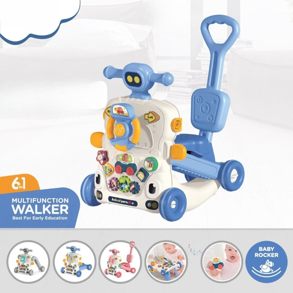 6-in-1 Multifunction Musical Baby Walker