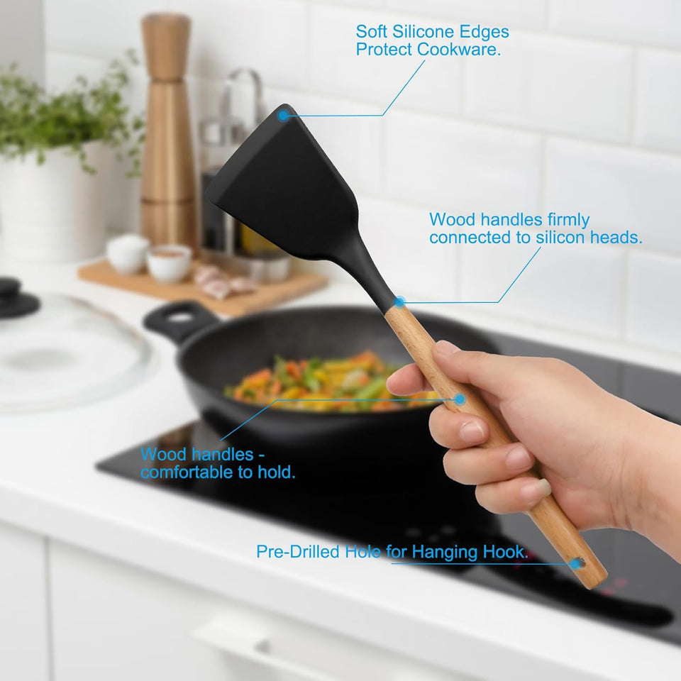 12 Piece Silicone Spoon Set