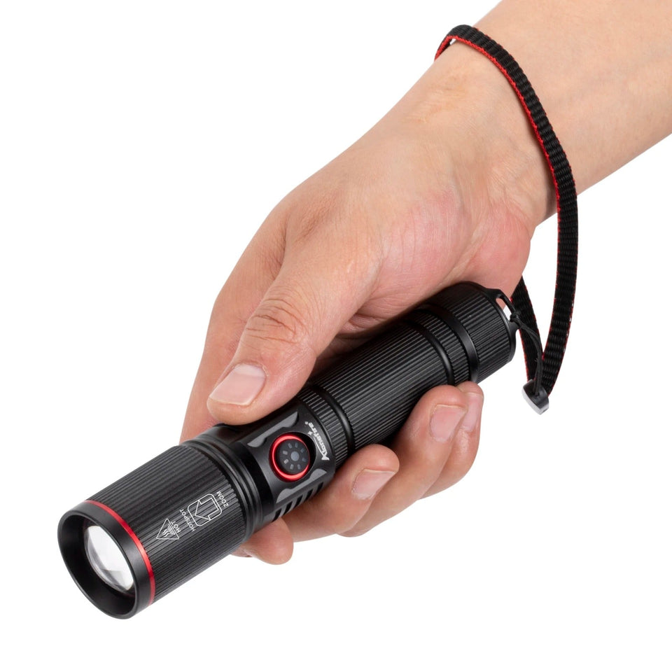 Powerful LED Flashlight Rechargeable Portable Torch White Laser Outdoor Light