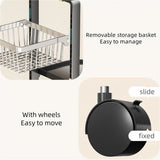 Multi-layer Kitchen Storage Cart with Wheels