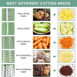 HaHshmart Manual Tabletop Drum Grater &amp; Vegetable Slicer – Multifunction Kitchen Cutter