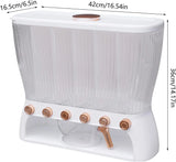 6-Grid Cereal Storage Dispenser -  Easy To Use & Clean