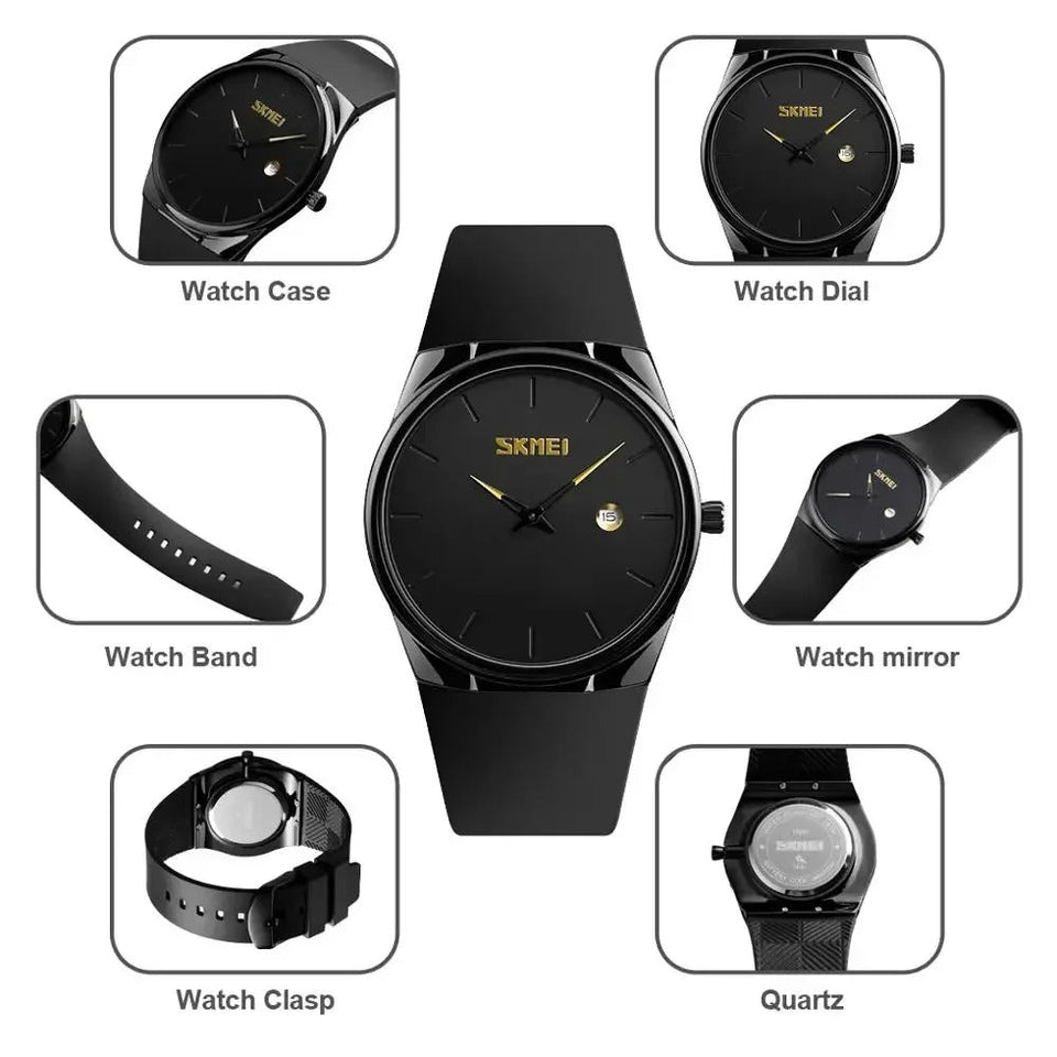SKMEI 2177 Fashion Waterproof Quartz Movement Men's Wristwatch