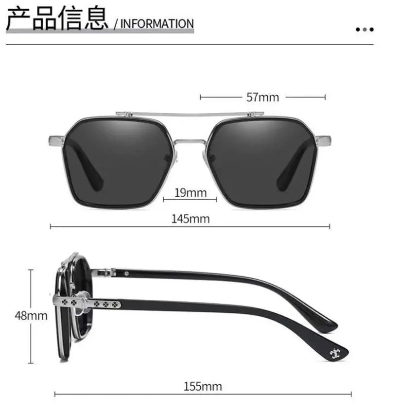 Premium Quality Retro Streampunk Luxury Brand Sunglasses