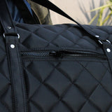 PREMIUM BLACK QUILTED DUFFLE BAG + FREE GIFT