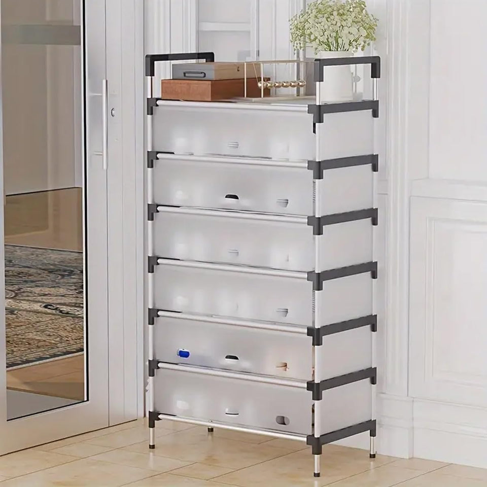 Hashmart Dust Proof Shoe Rack – Covered Shoe Storage Organizer