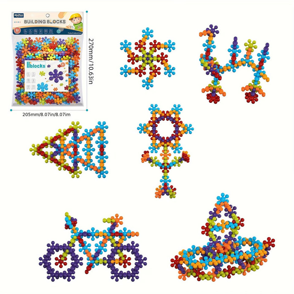 Colorful Interlocking Building Blocks Set | 60+ Pcs