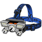 Super Bright Rechargeable Long Head-Mounted LED Miners Lamp Flashlight