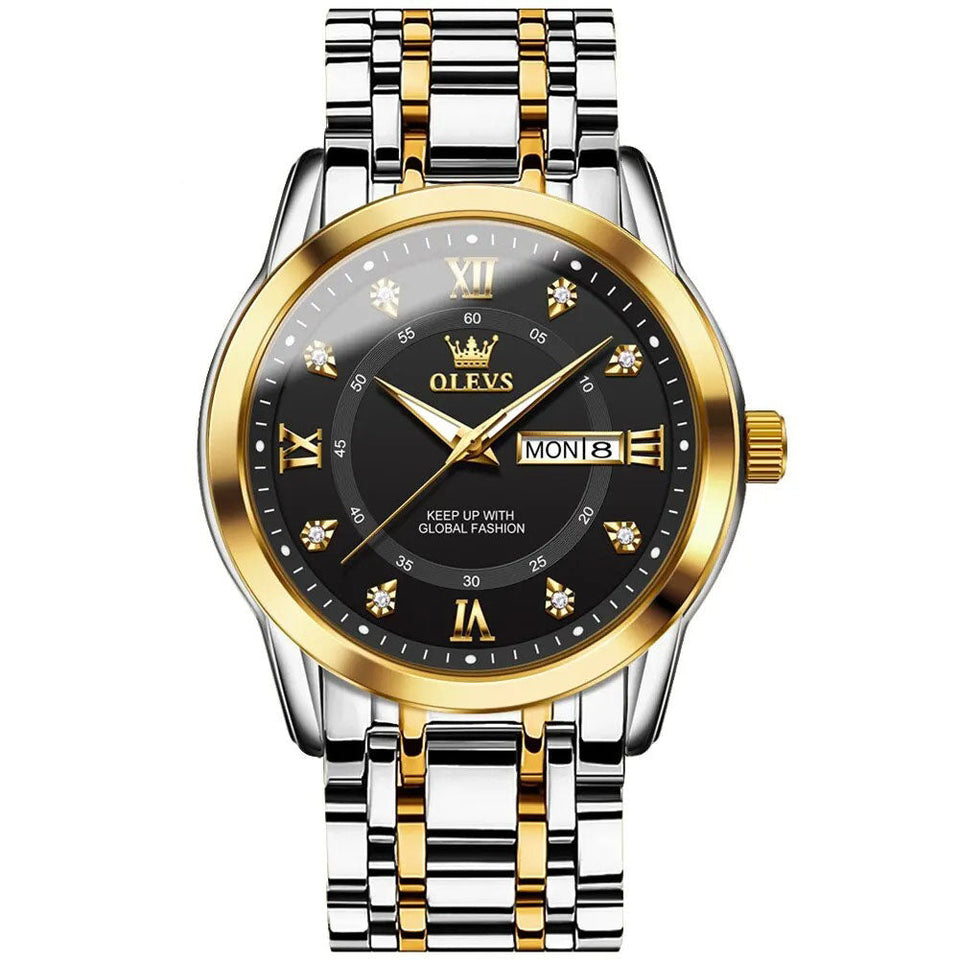 Dinar Brand Luxury Men's Fashion Stainless Steel Watch