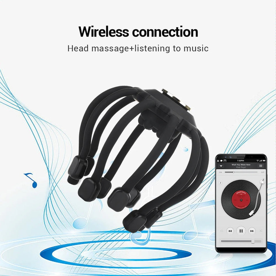 Electric Head Massager Unblock Headache Fit The Body Frequency Deep Sleeping Scalp Massager Relief Relax