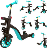 8-in-1 Multi-Functional Kids Scooter & Tricycle