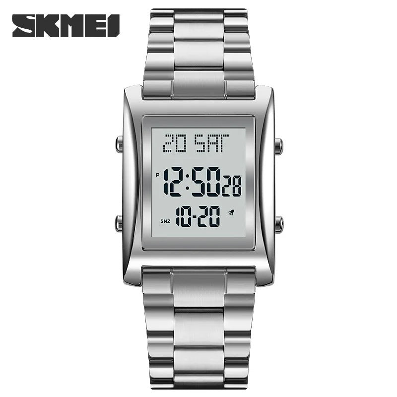 Power Brand Men's Quartz Luxury Stainless Steel Waterproof Wristwatch