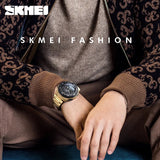 SKMEI Waterproof Stainless Steel Chronograph Watch