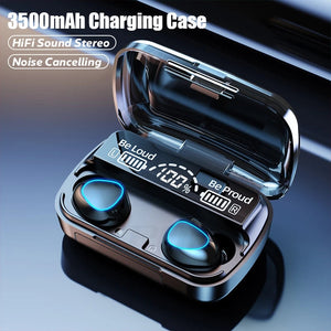 M10 Stereo Bluetooth Wireless Earbuds With LED Digital Display