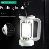 Portable LED Spotlight with Side Camping Light USB Rechargeable Searchlight with Power Bank Flood Flashlight