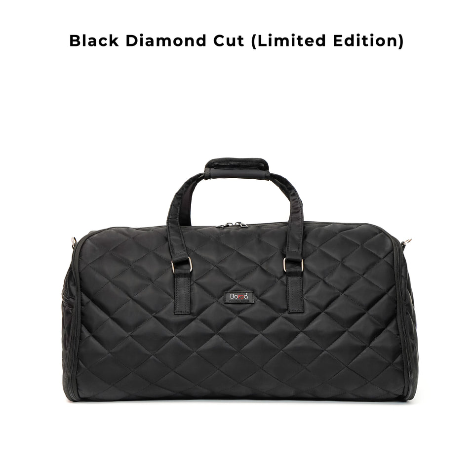 - Leather Garment Duffle & Free Crossbody Bag -
