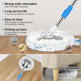 Spin Mop with Stainless Steel Drainer