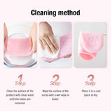 2 PCS Silicone Moisturizing Gel Socks for Cracked Heels - Reusable Foot Mask