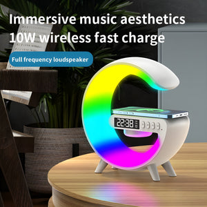 Fast Wireless Charging with 15W G & O Lamp Bluetooth Speaker & Alarm Clock