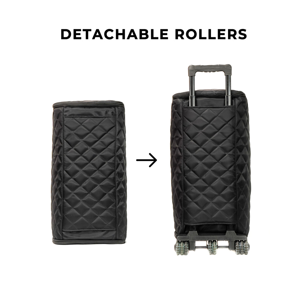 - Leather Garment Duffle & Free Crossbody Bag -