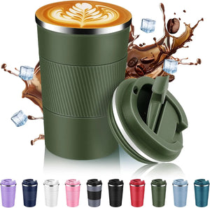 Hashmart Stainless Steel Coffee Mug with lid