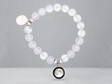 Birthmoon Beaded Bracelet (White)