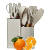 19-Pieces Silicone Kitchen Utensil Set