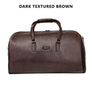 - Leather Garment Duffle & Free Crossbody Bag -