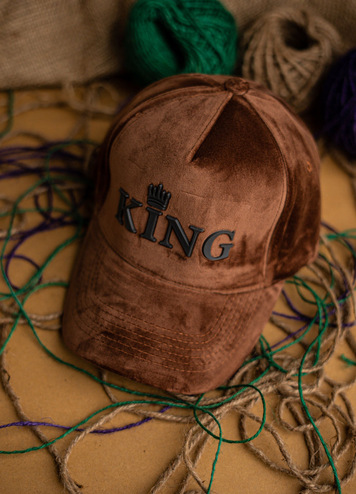 Brown King Suede Cap CC1004