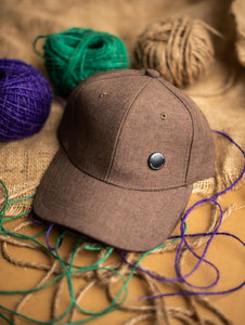 Brown Button Premium Cap