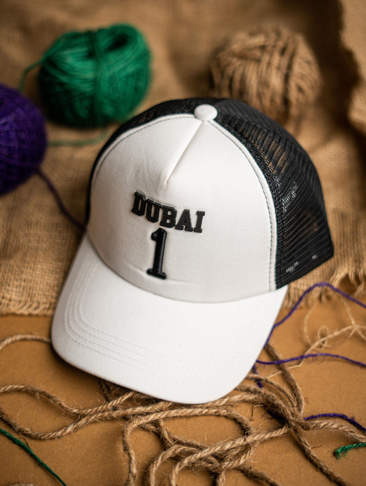 White Dubai Premium Cap