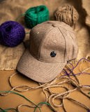 Light Brown Button Premium Cap