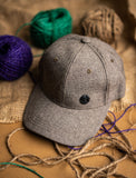 Dull Brown Button Premium Cap