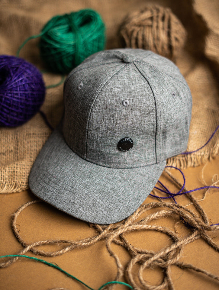 Greyish Button Premium Cap