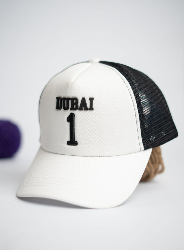 White Dubai Premium Cap
