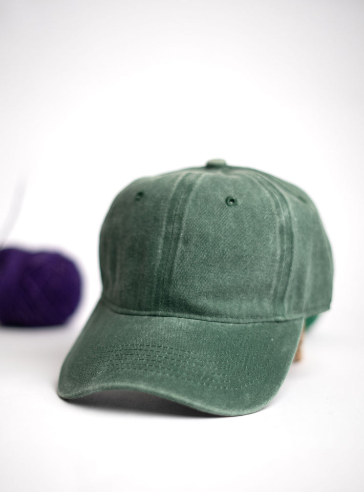Green Denim Cap